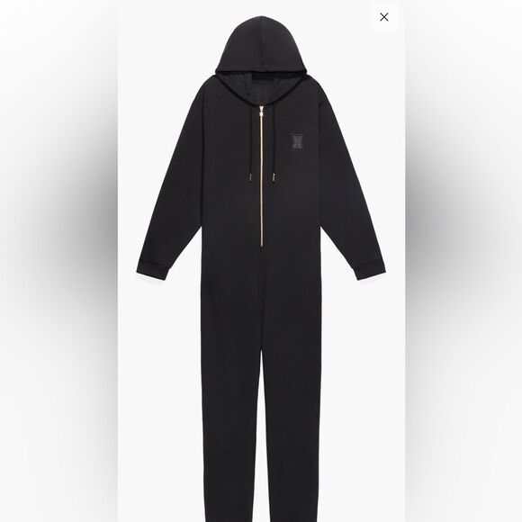 Savage fenty forever savage hooded Sleep onesie Caviar/black in Large NWT in pkg - Picture 6 of 9